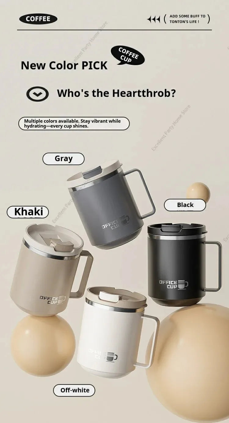 Double Wall Stainless Steel Coffee Mug Leakproof Cup