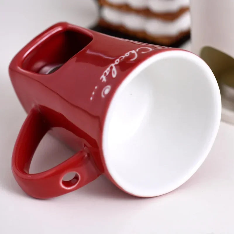 130ML Ceramic Heating Mug Chocolate Cheese Melt Cup