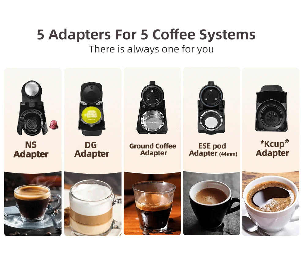 HiBREW 5in1 Capsule Coffee Machine 20Bar Hot Cold