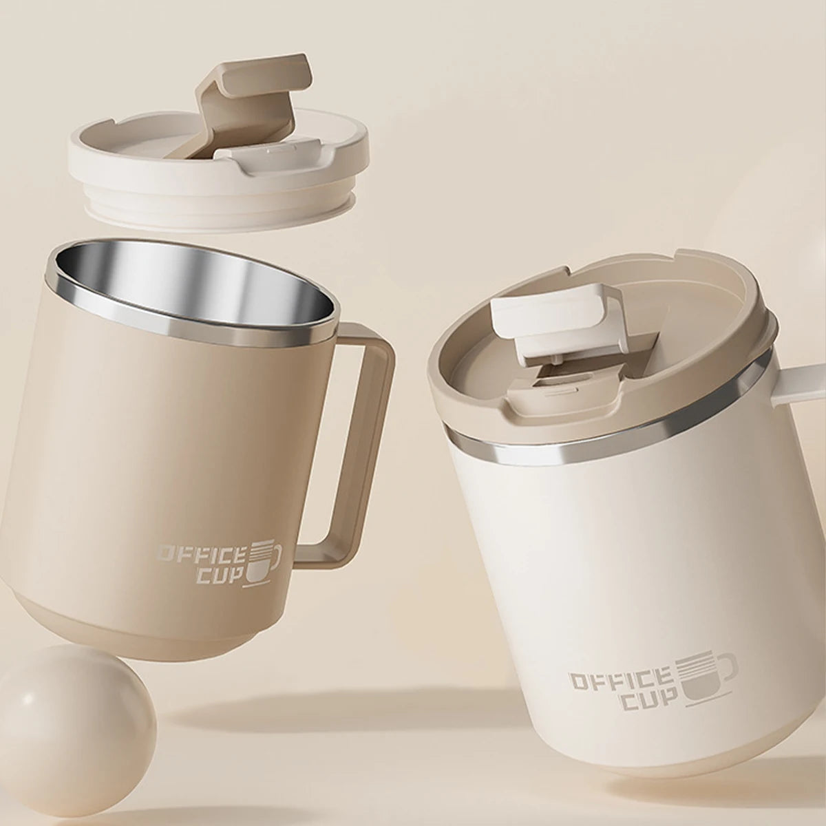 Double Wall Stainless Steel Coffee Mug Leakproof Cup