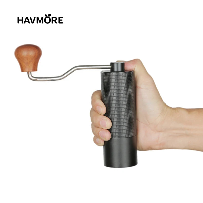 Manual Coffee Grinder Metal Burr Portable Hand Grinder