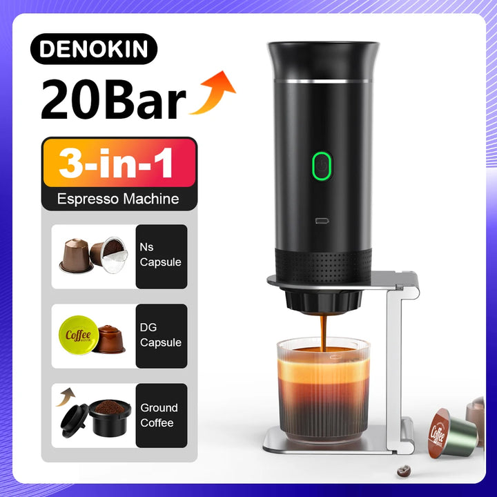Portable Wireless Espresso Machine Travel Coffee Maker