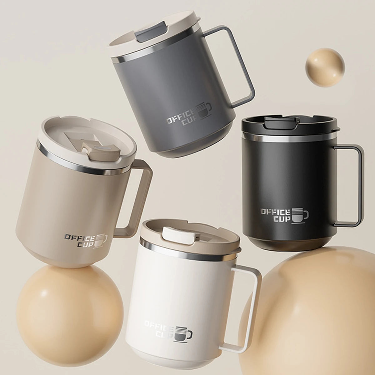 Double Wall Stainless Steel Coffee Mug Leakproof Cup