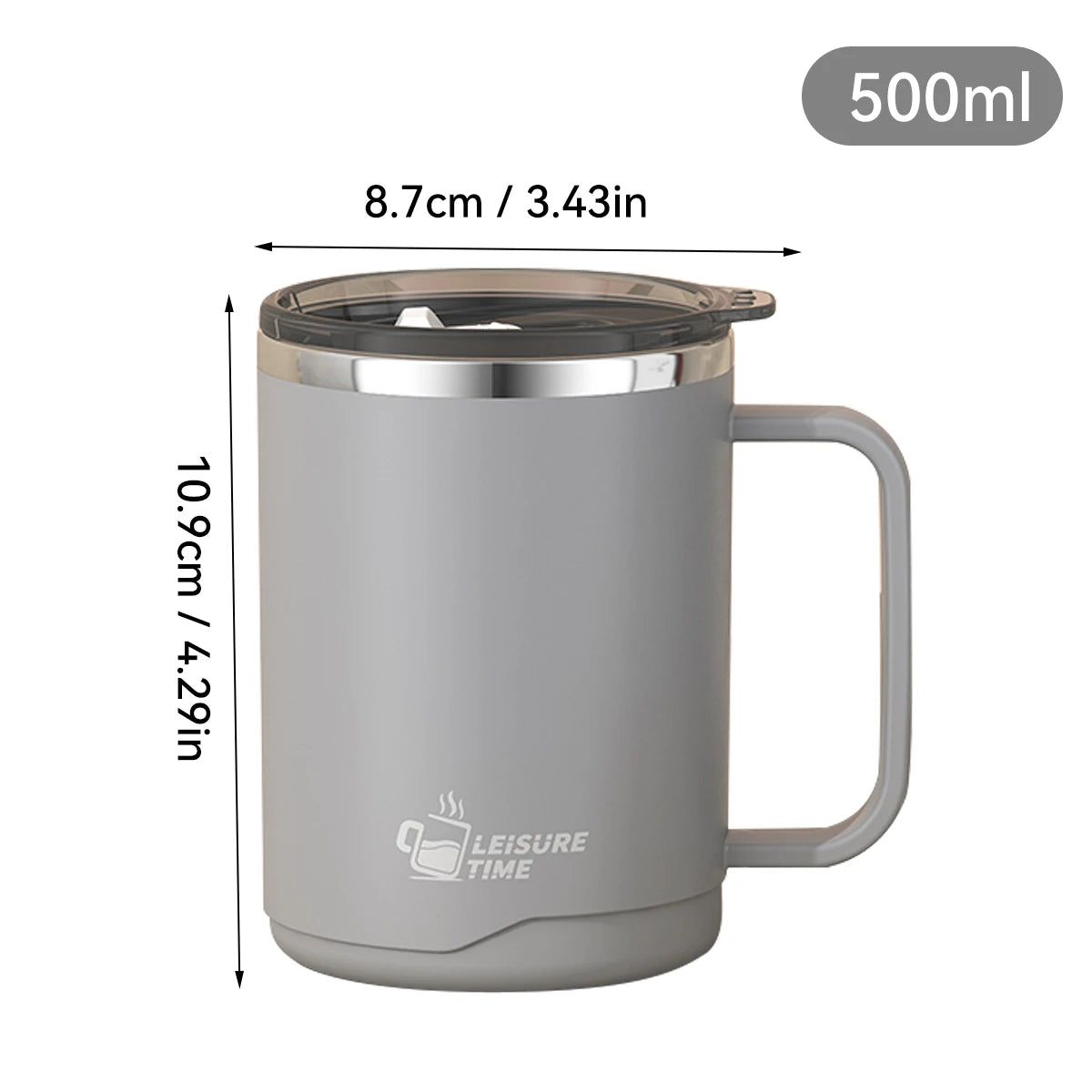 Double Wall Stainless Steel Coffee Mug Leakproof Cup