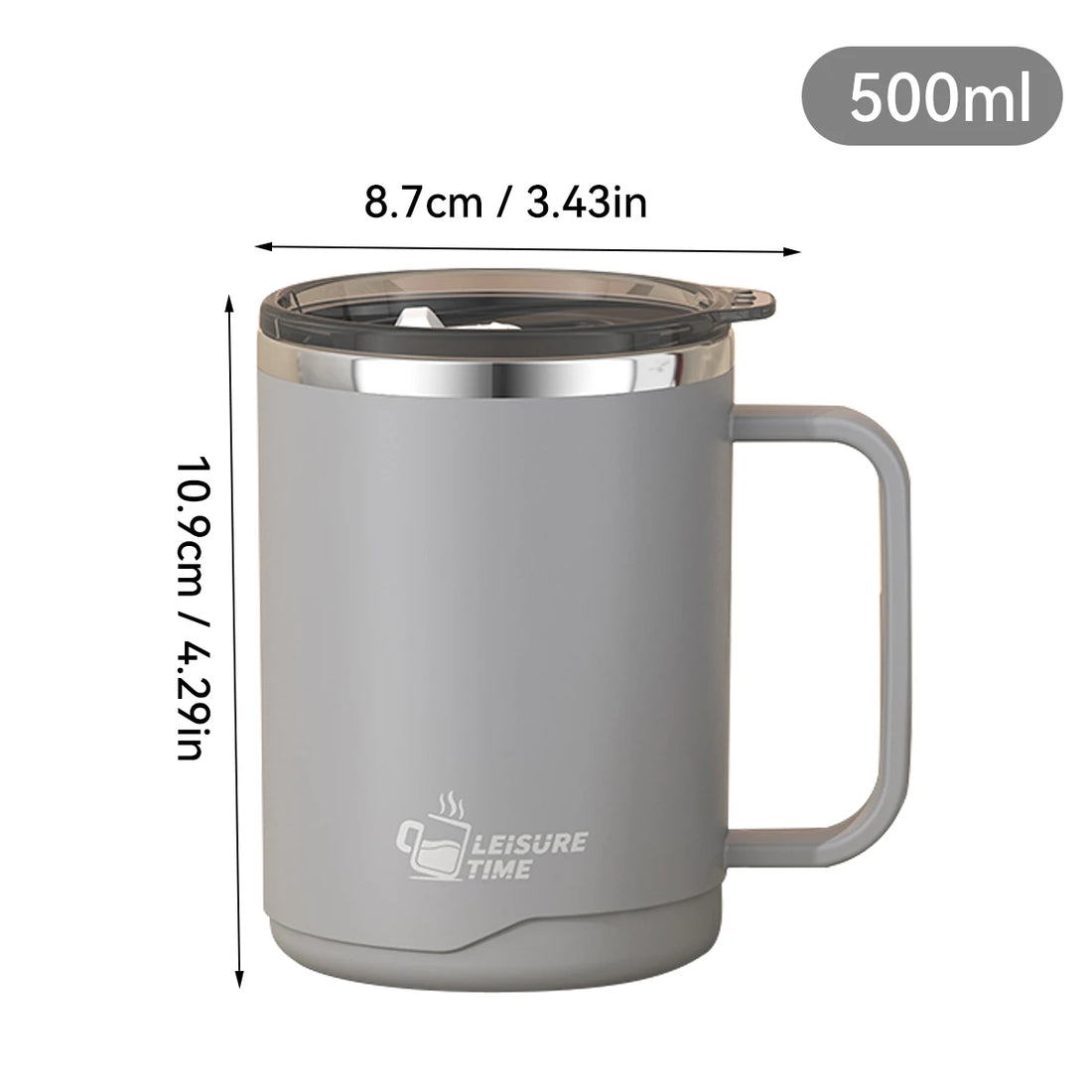Double Wall Stainless Steel Coffee Mug Leakproof Cup