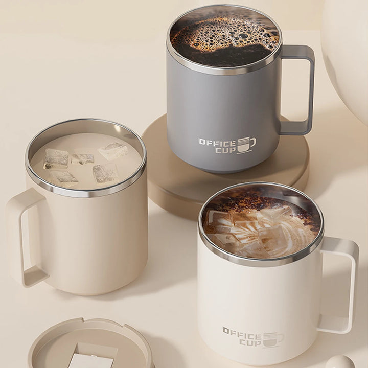 Double Wall Stainless Steel Coffee Mug Leakproof Cup