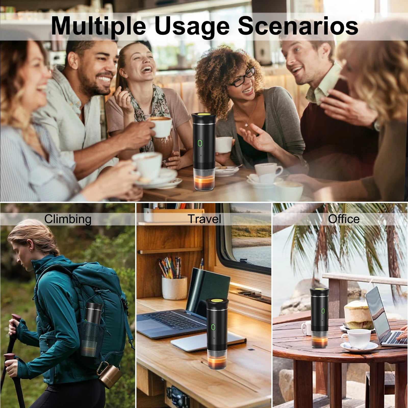 Portable Wireless Espresso Machine Travel Coffee Maker
