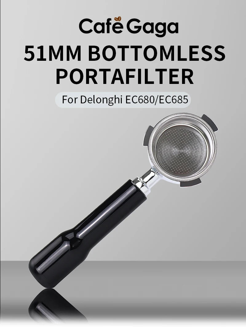 Bottomless Portafilter 51mm For Delonghi Espresso