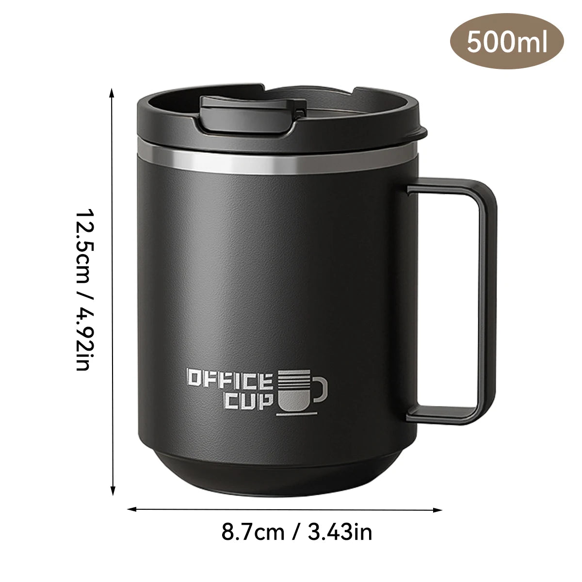 Double Wall Stainless Steel Coffee Mug Leakproof Cup