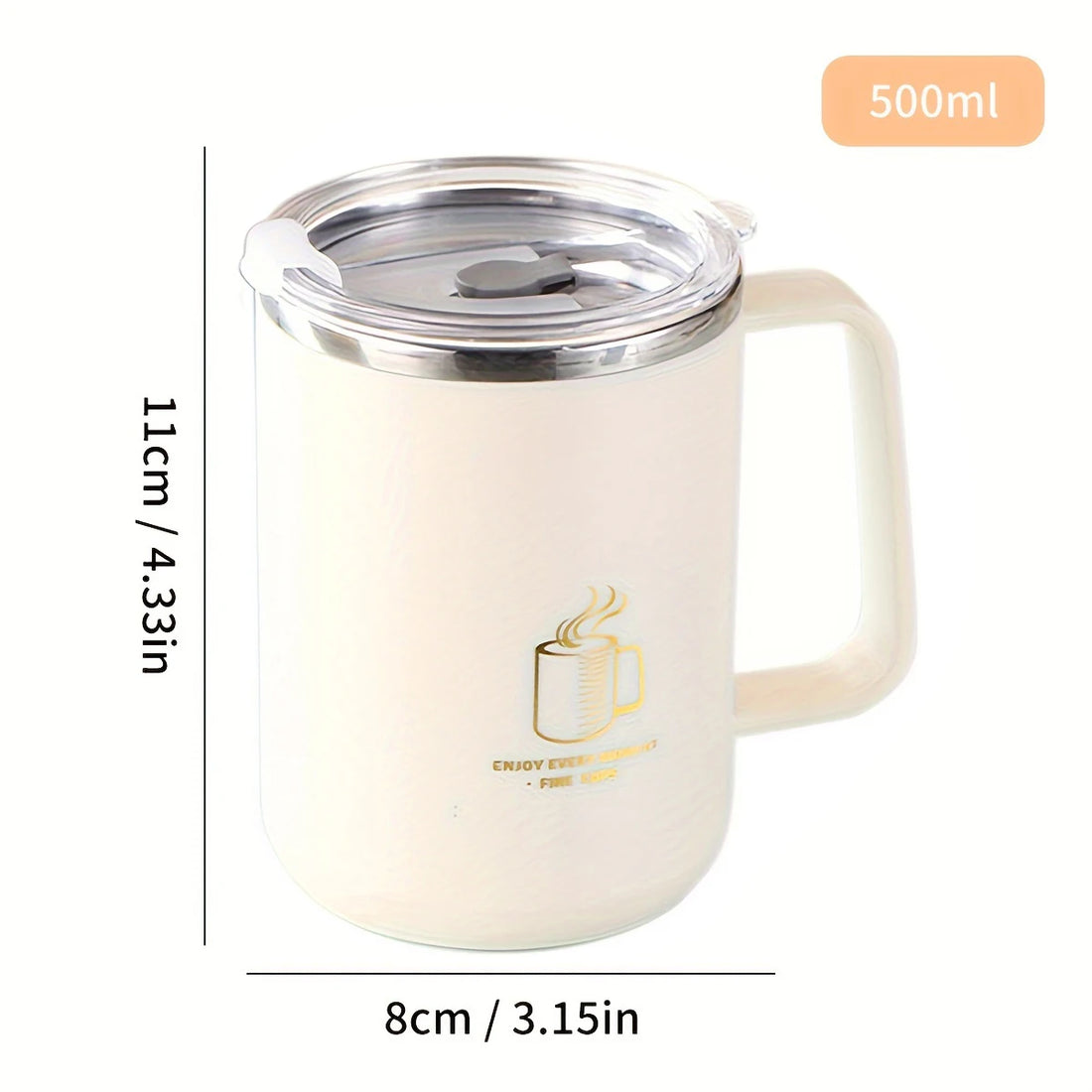 Double Wall Stainless Steel Coffee Mug Leakproof Cup