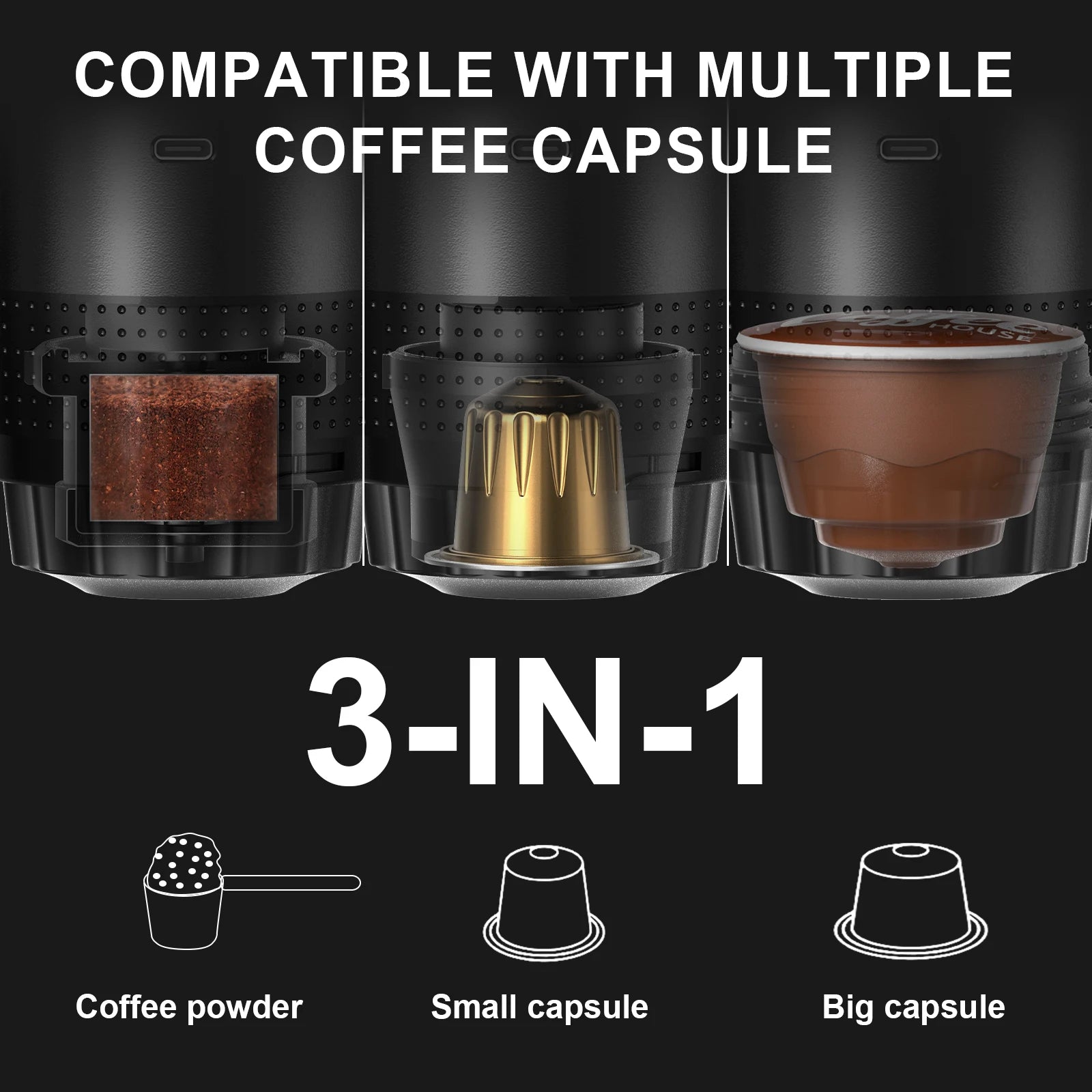 Portable Wireless Espresso Machine Travel Coffee Maker