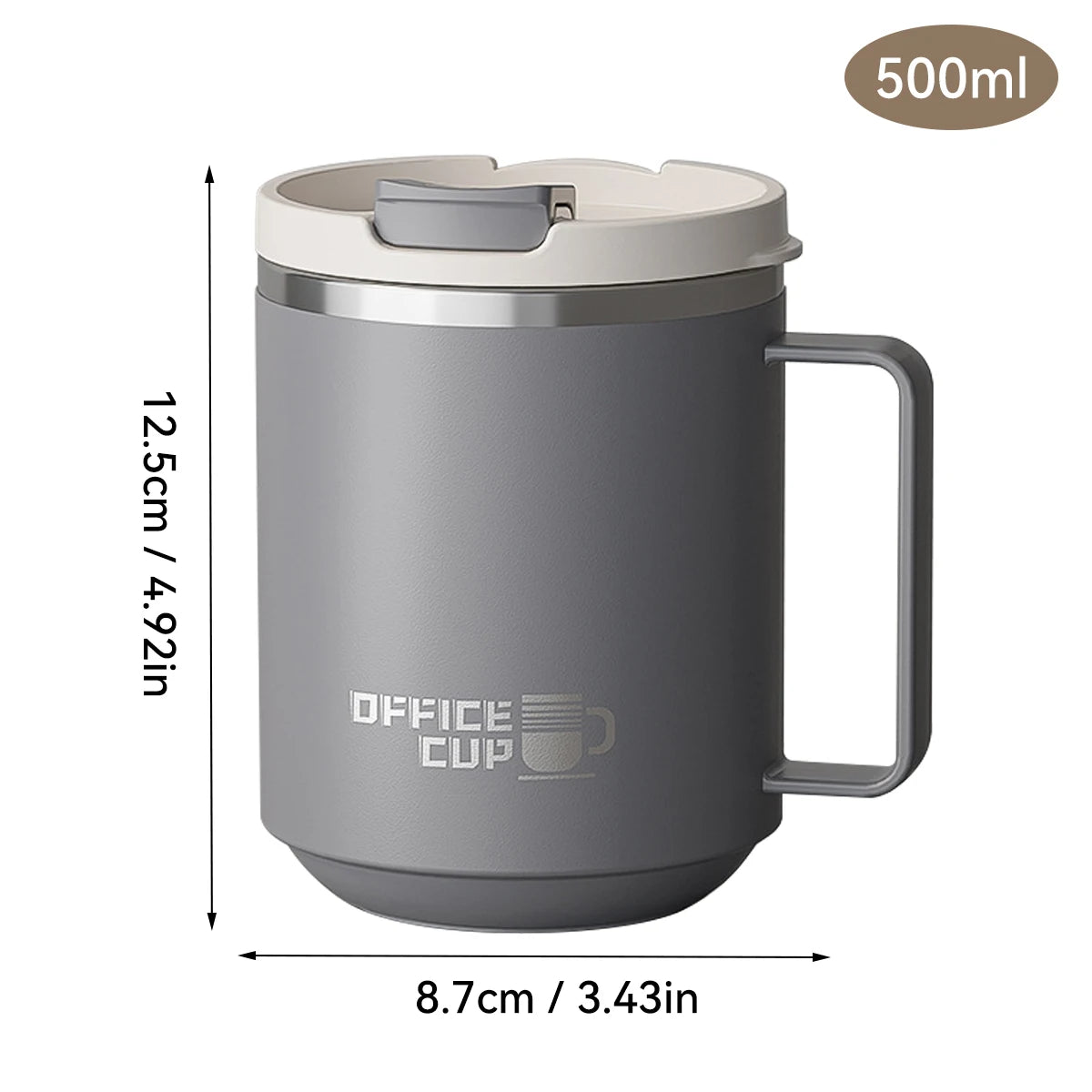 Double Wall Stainless Steel Coffee Mug Leakproof Cup