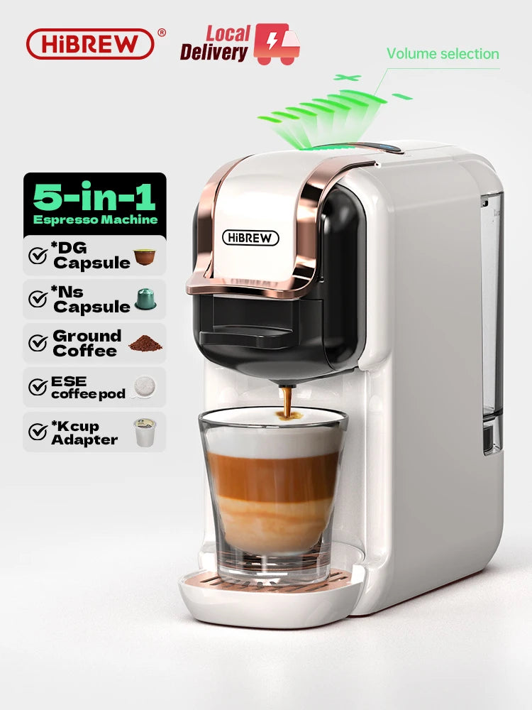 HiBREW 5in1 Capsule Coffee Machine 20Bar Hot Cold