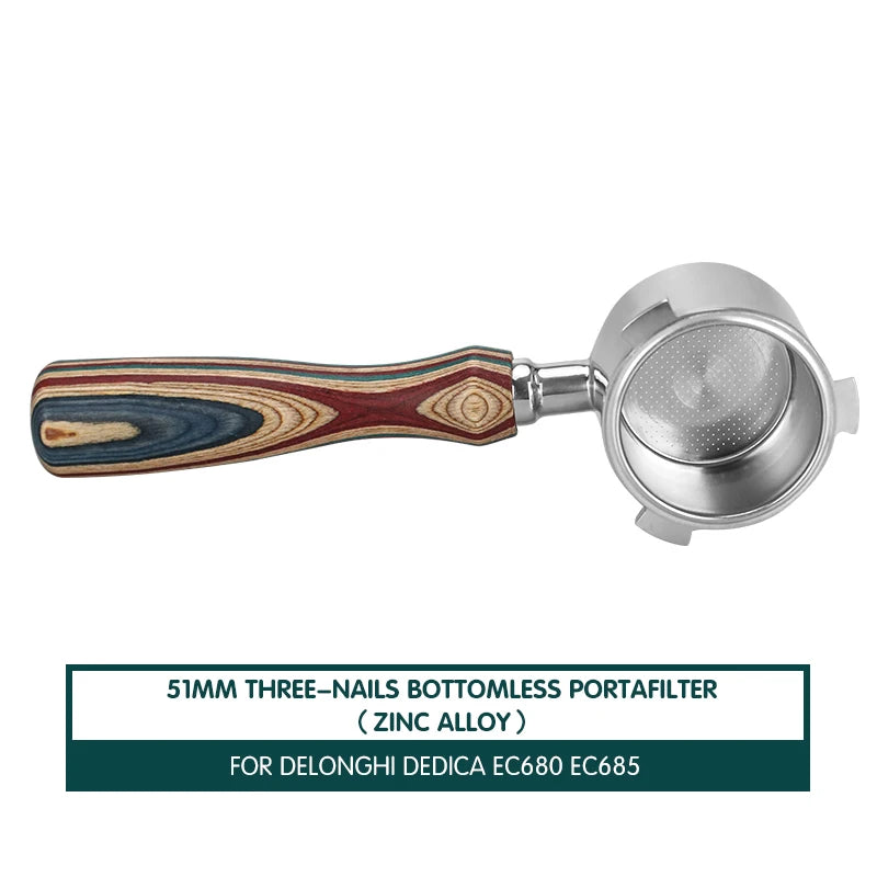Bottomless Portafilter 51mm For Delonghi Espresso
