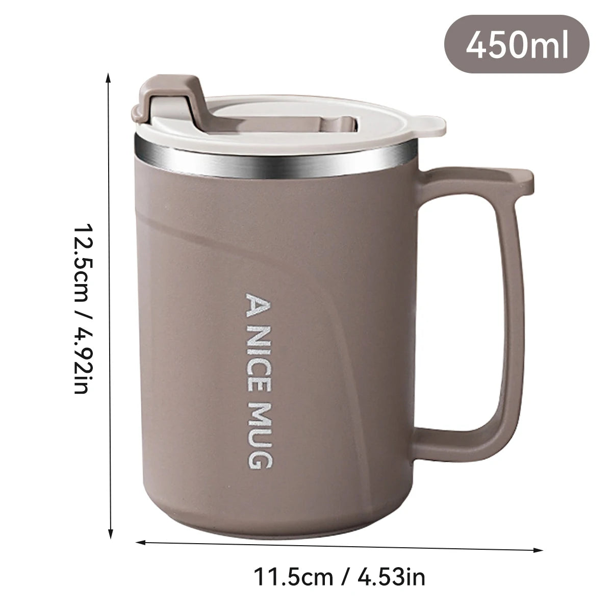 Double Wall Stainless Steel Coffee Mug Leakproof Cup