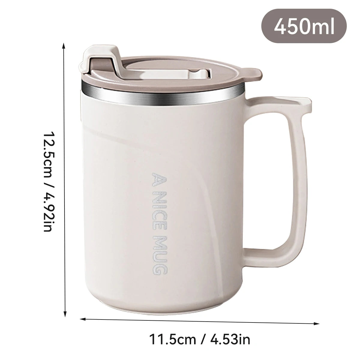 Double Wall Stainless Steel Coffee Mug Leakproof Cup