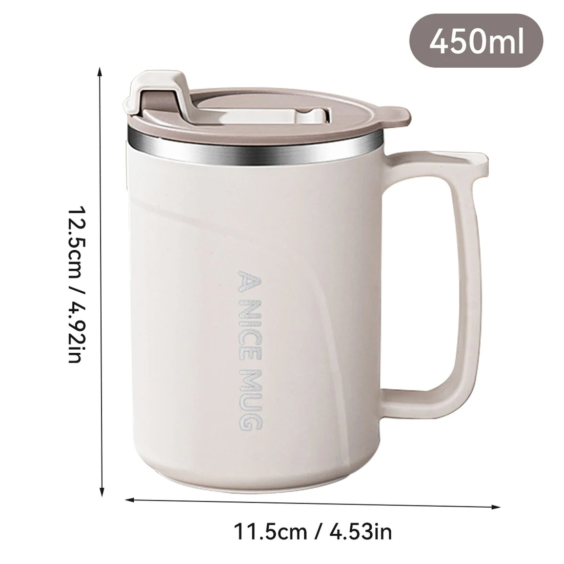 Double Wall Stainless Steel Coffee Mug Leakproof Cup