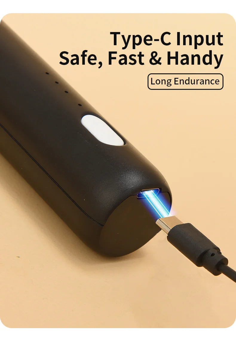 Electric Milk Frother Egg Beater USB 3 Speed Foam Maker