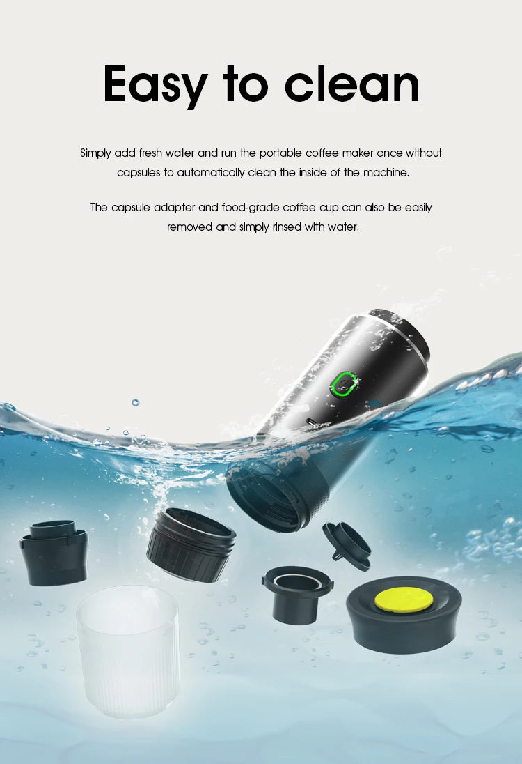 Portable Wireless Espresso Machine Travel Coffee Maker