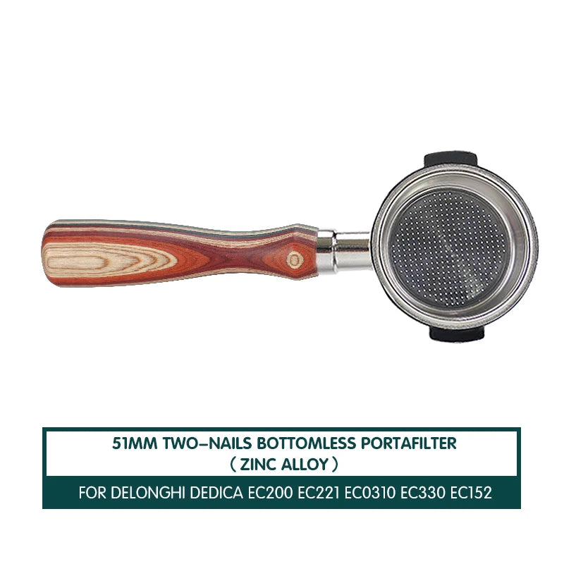 Bottomless Portafilter 51mm For Delonghi Espresso