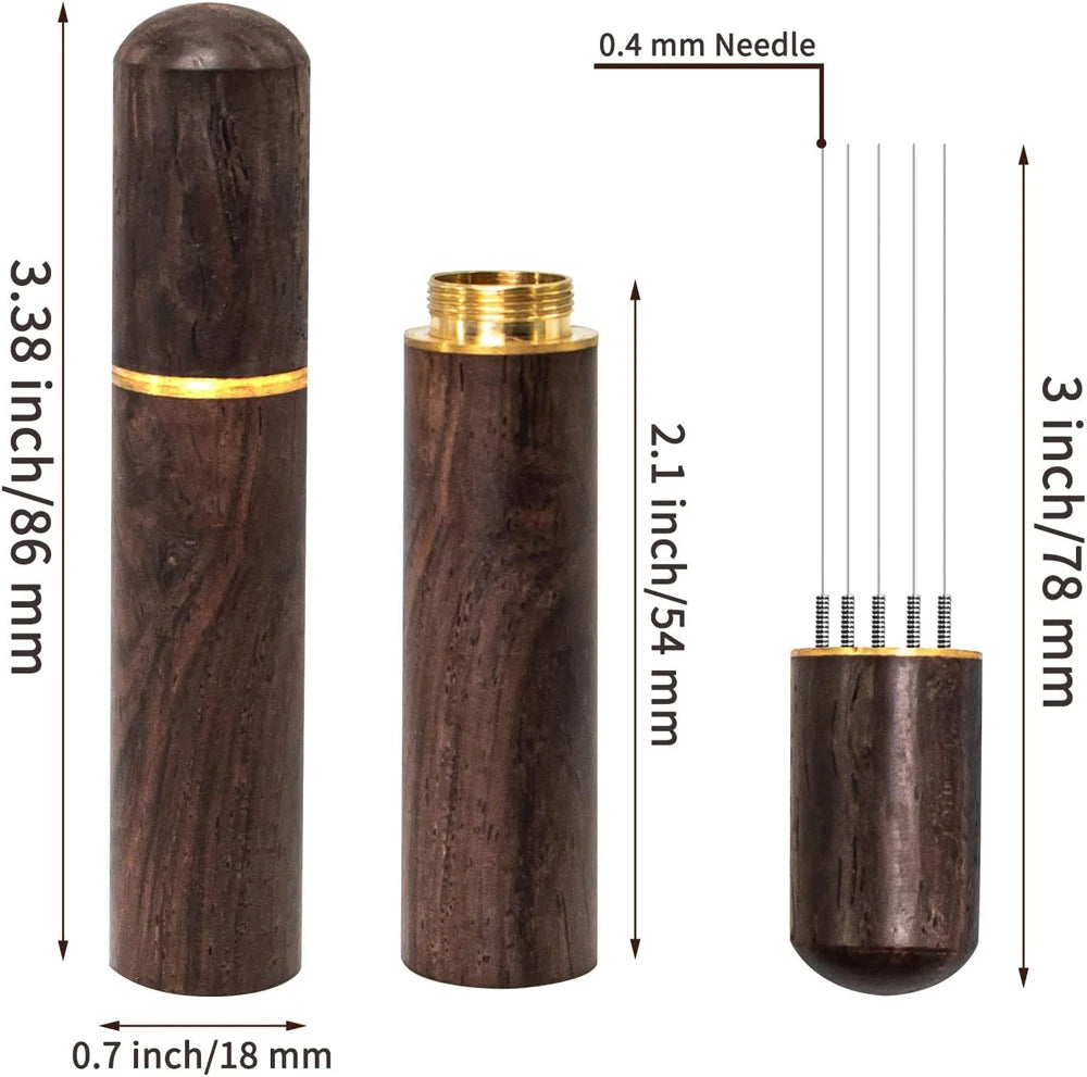 Espresso Needle Coffee Stirrer WDT Tool Wood Handle