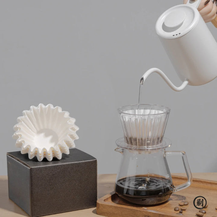 50Pcs Pour Over Coffee Filter Papers No Sediment