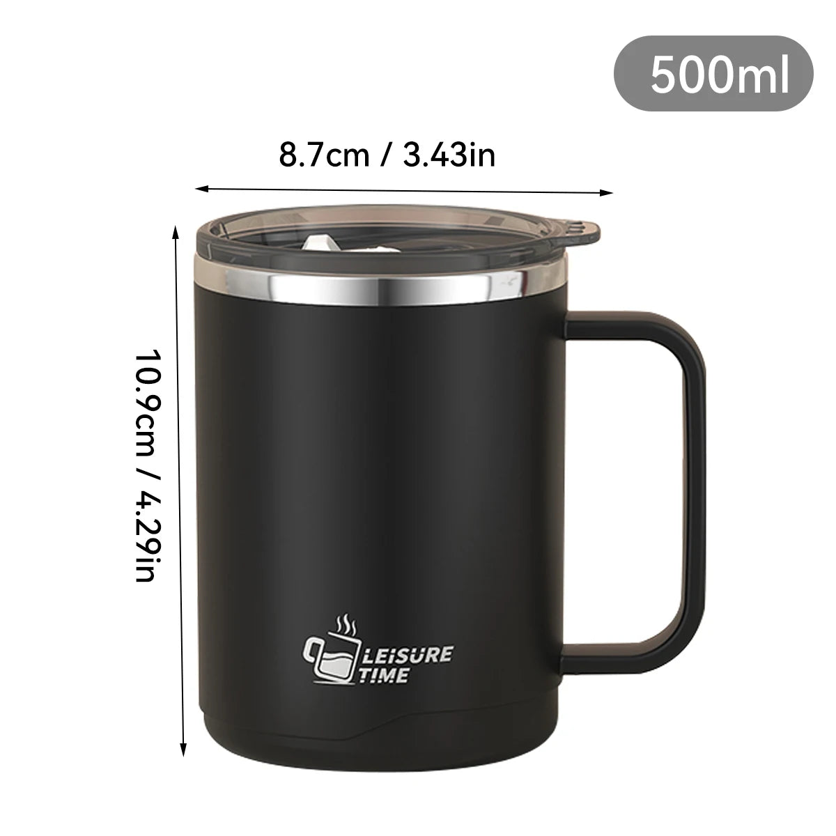 Double Wall Stainless Steel Coffee Mug Leakproof Cup
