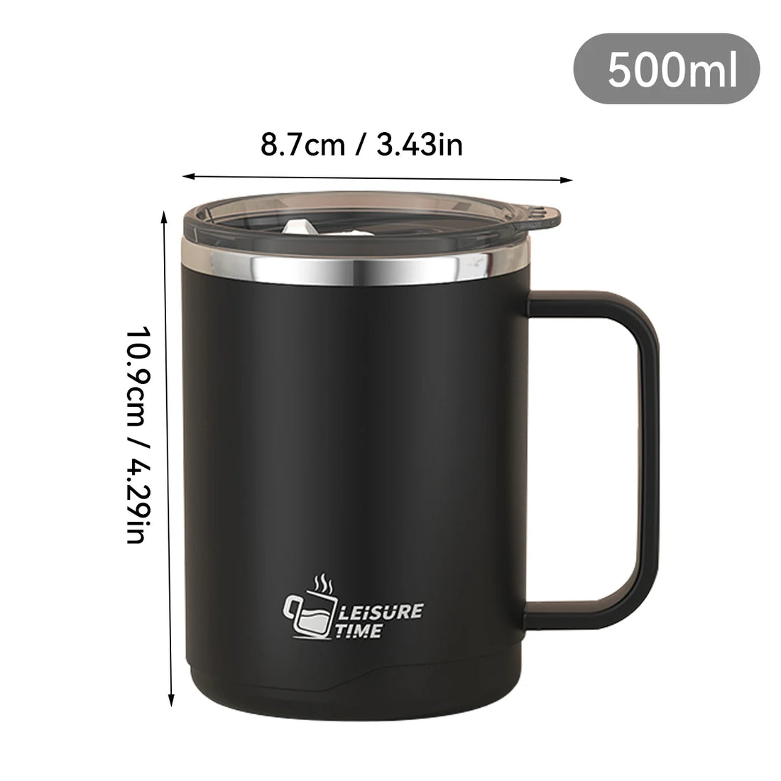 Double Wall Stainless Steel Coffee Mug Leakproof Cup