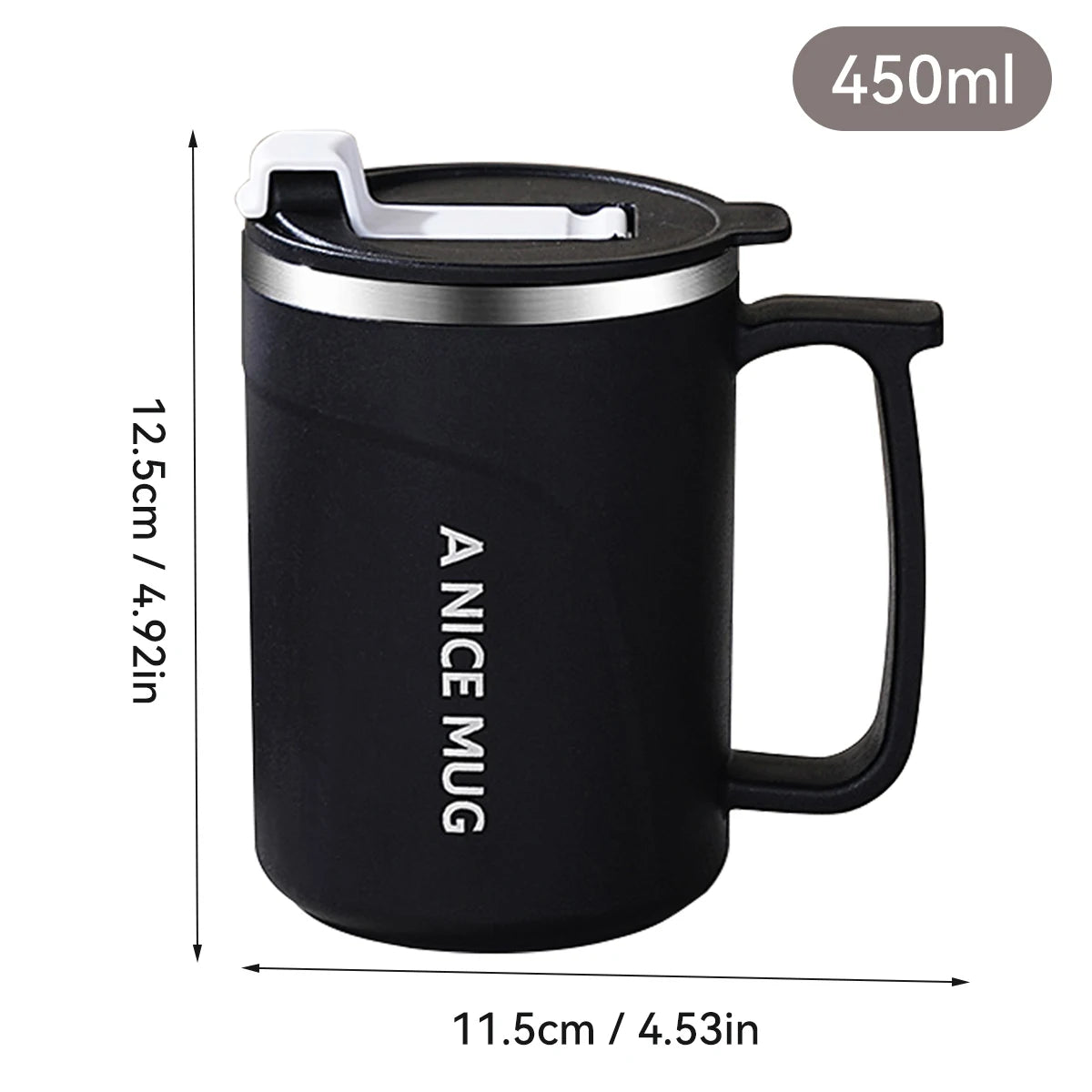 Double Wall Stainless Steel Coffee Mug Leakproof Cup