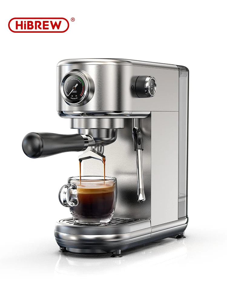 HiBREW 20Bar Semi Auto Espresso Machine Slim Maker
