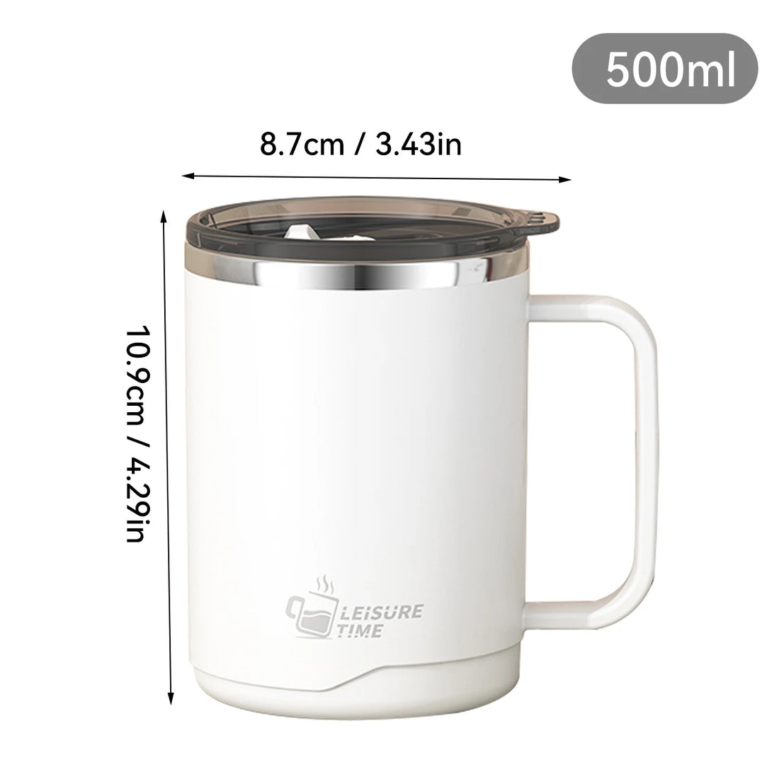 Double Wall Stainless Steel Coffee Mug Leakproof Cup