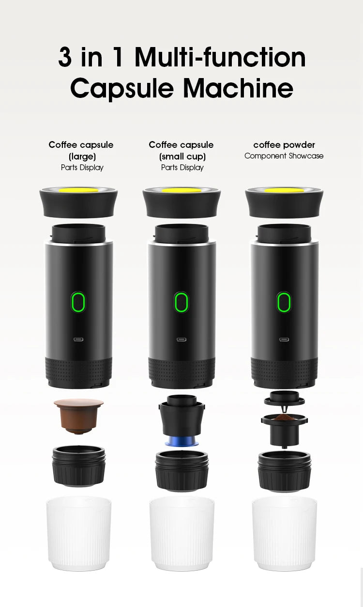 Portable Wireless Espresso Machine Travel Coffee Maker